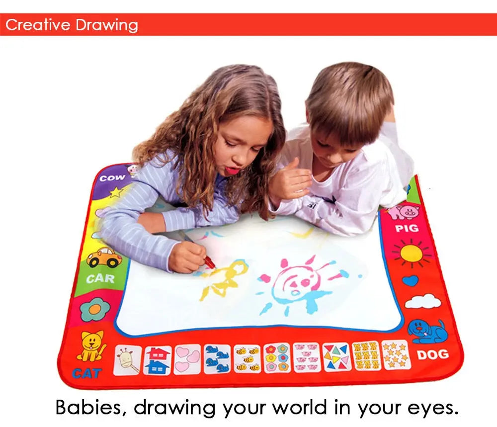 80 x 60cm Baby Kids Add Water with Magic Pen Doodle Painting Picture Water Drawing Play Mat in Drawing Toys Board Gift Christmas beldemo5-toys2