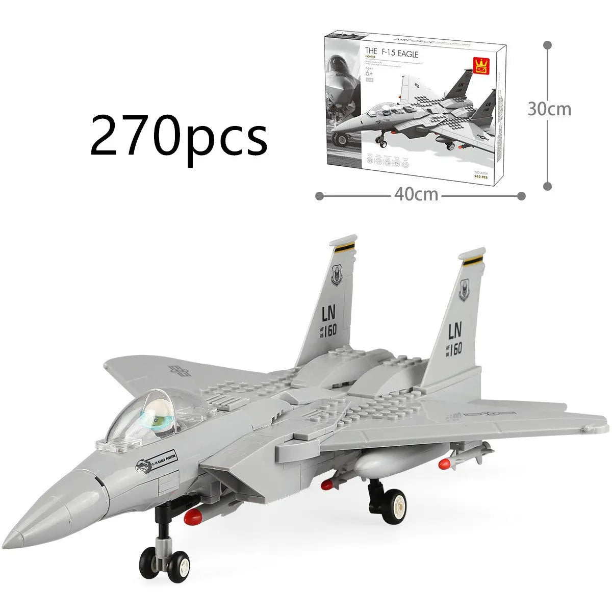 Airplane model inserting building blocks beldemo5-toys2