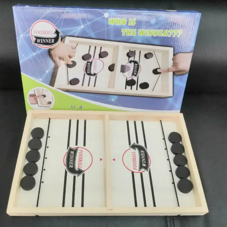 Puck Game Fast Sling Wooden Parent-child Interactive Game Chess Prop beldemo5-toys2