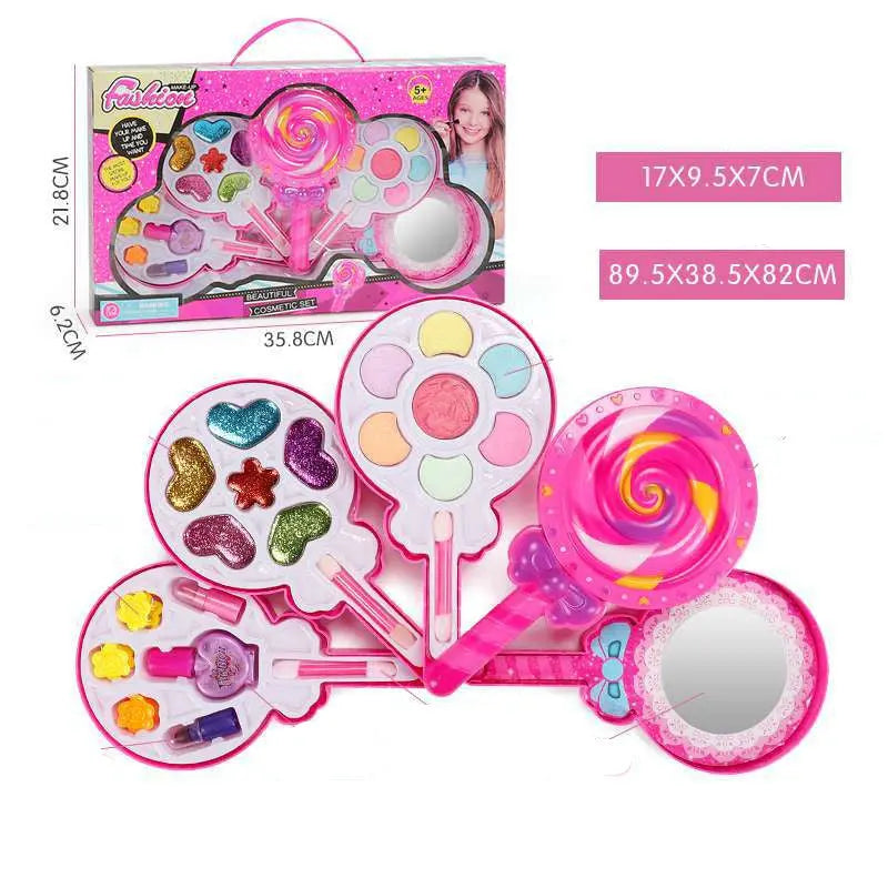 Kids Cosmetics Make Up Set Washable Beauty Makeup Box beldemo5-toys2