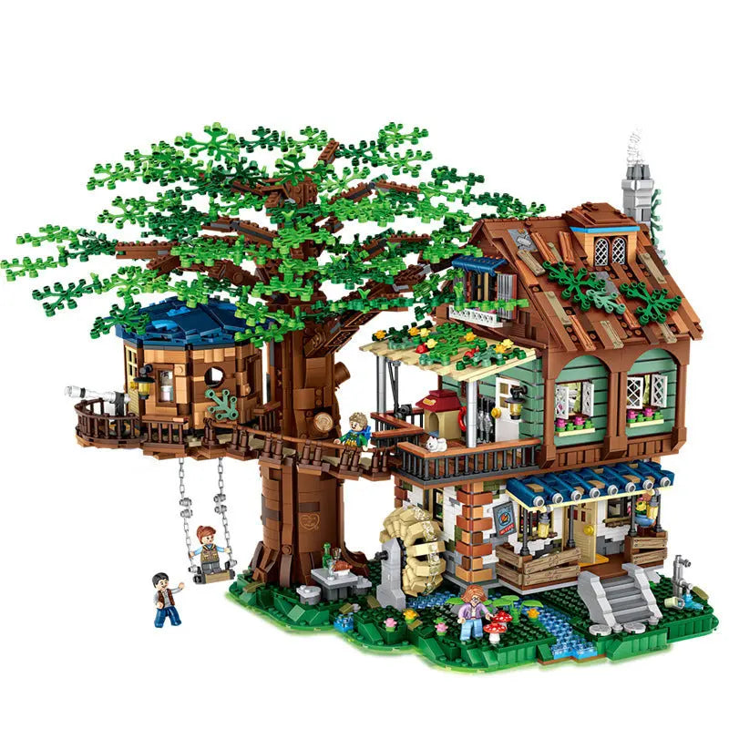 4761pcs Forest Tree House Model Building Blocks with Figures DIY Assembly Small Particle Bricks Toys for Children Christmas Gift beldemo5-toys2