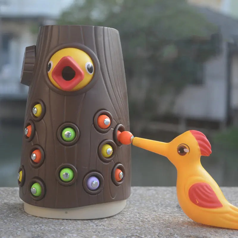 Family Toys Click Here For More OptionsWoodpecker Magnetic Catch The Worm Animal Feeding Game Small Birds Children Educate Fishing Toys Kit Kids Gift Set beldemo5-toys2