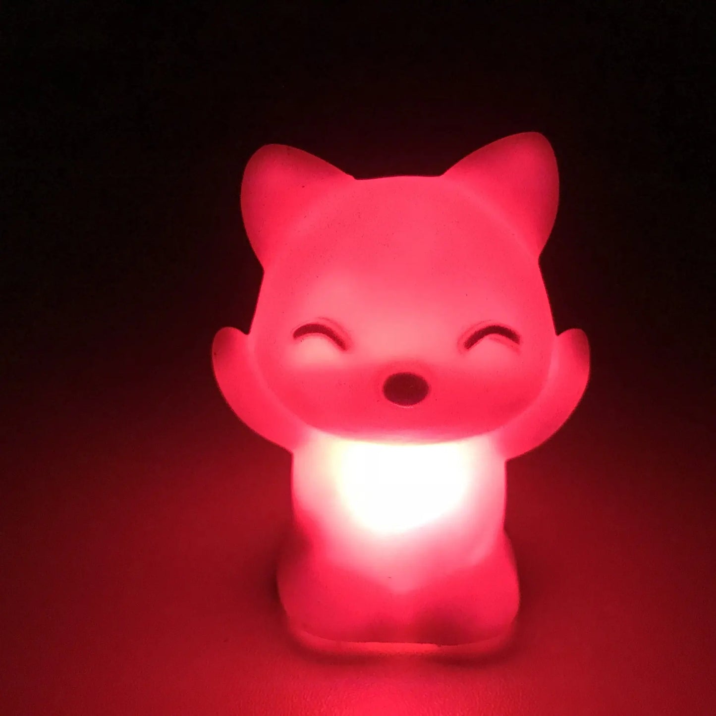 Hot Sale LED Fox Night Light Home Bedroom Desktop 7 Changing Colors Lovely Fox Shape LED Night Light Decoration Bedside Lamp beldemo5-toys2