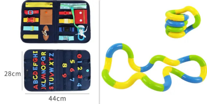 New Busy Book Children's Busy Board Dressing And Buttoning Learning Baby Early Education Preschool Sensory Learning Toy beldemo5-toys2