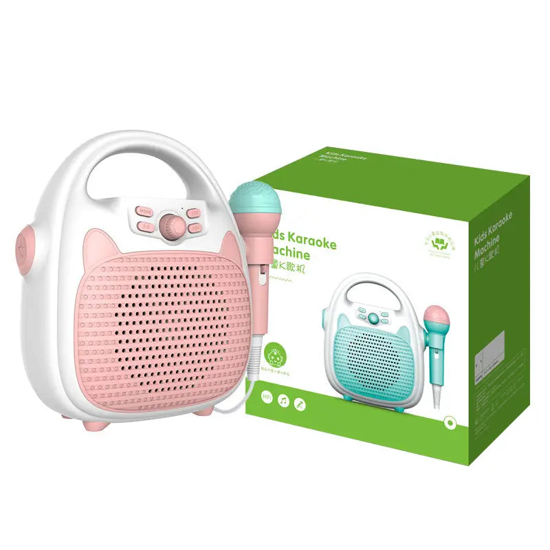 Bluetooth Kids Karaoke Machine Speaker Microphones Rechargeable Portable Toys beldemo5-toys2