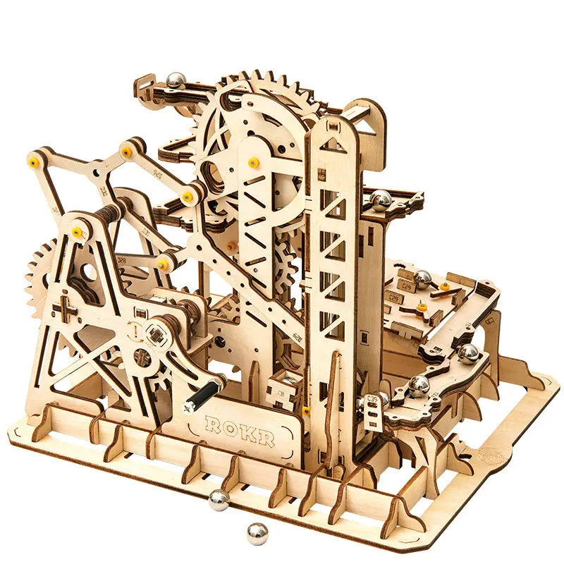 Wooden toy 3D hand-inserted puzzle gift mechanical transmission model beldemo5-toys2