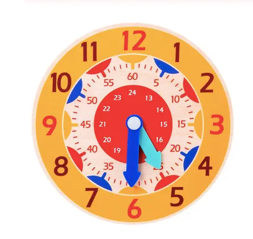 Children Montessori Wooden Clock Toy beldemo5-toys2