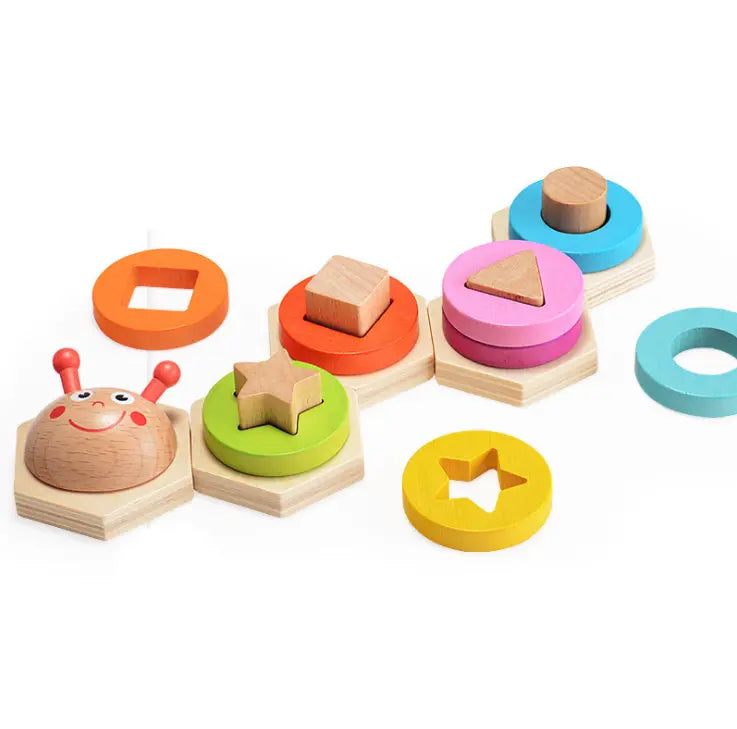 Wooden Shape Sorting Stacking Puzzle beldemo5-toys2