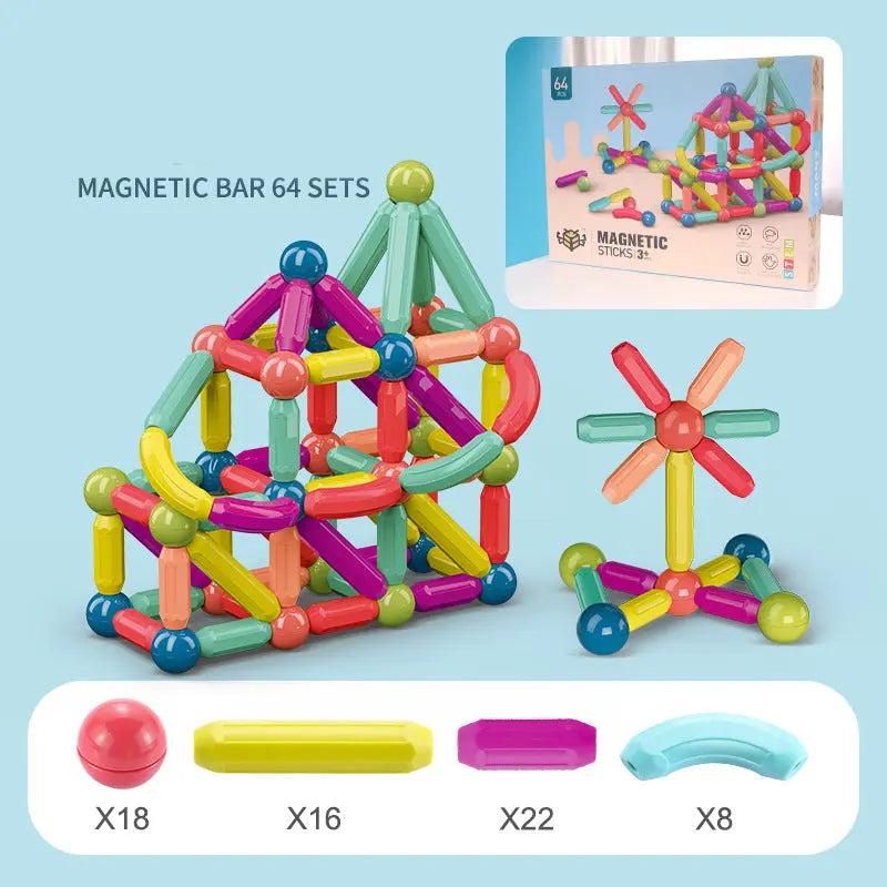 Baby Toys Magnetic Stick Building Blocks Game Magnets Children Set Kids Magnets For Children Magnetic Toy Bricks beldemo5-toys2