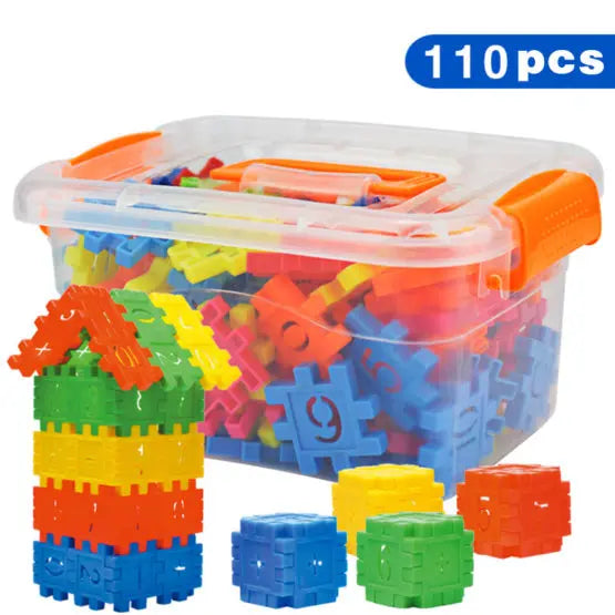 110pcs Set DIY Lepin Building Blocks Baby Boys And Girls 3D Blocks Funny Educational Mosaic Toys For Children Kids Block Toys beldemo5-toys2
