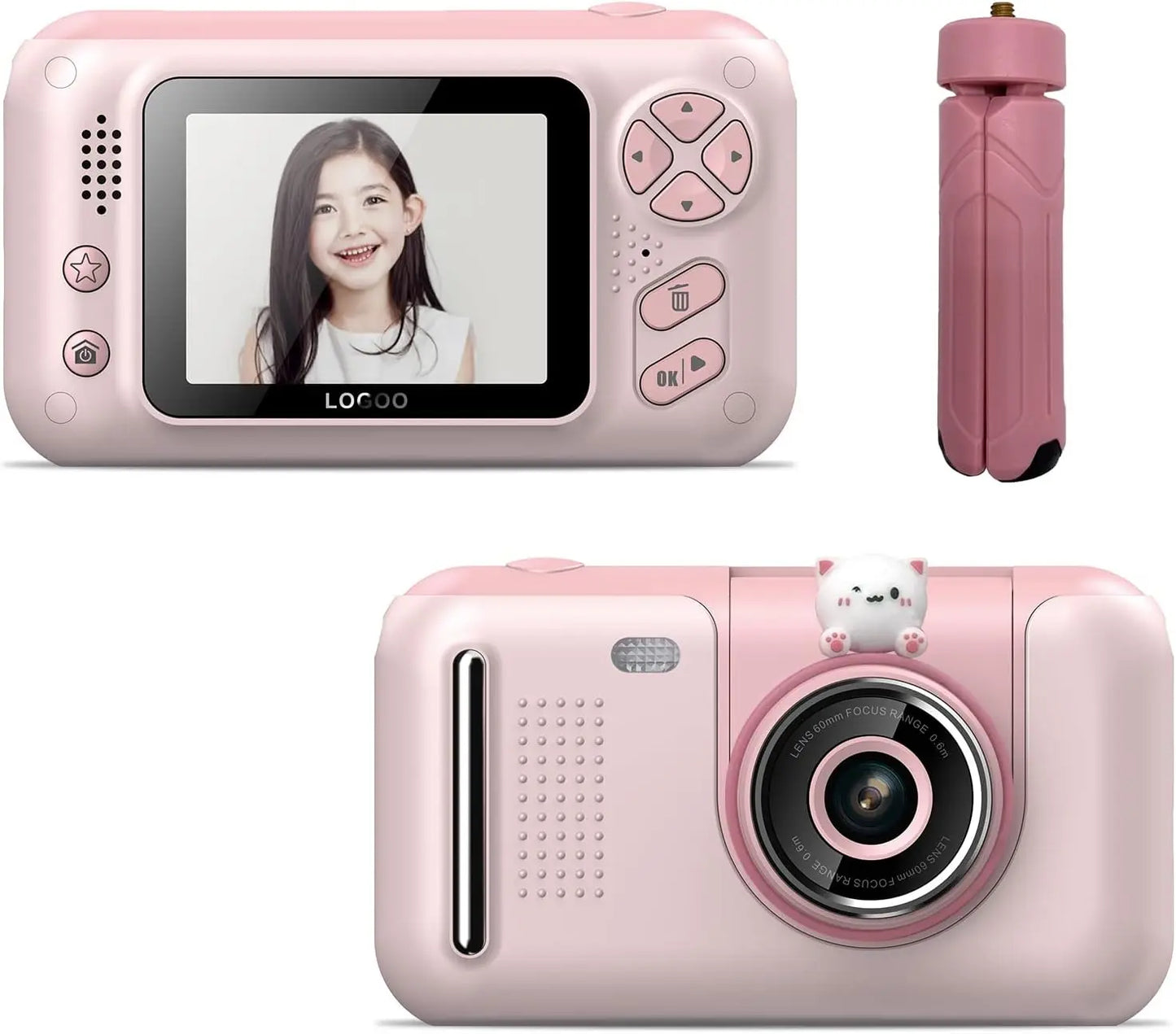 Kids Camera, Children Digital Selfie Camera For 3-12 Year Old Girls Boys With 20MP Photo Resolution, 1080P HD Video Camera With 32GB SD Card And Selfie Stick beldemo5-toys2
