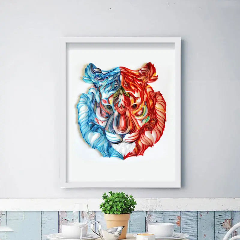 Quilted Paper Illustration Material Package Set Lobby Decoration Painting Slot beldemo5-toys2