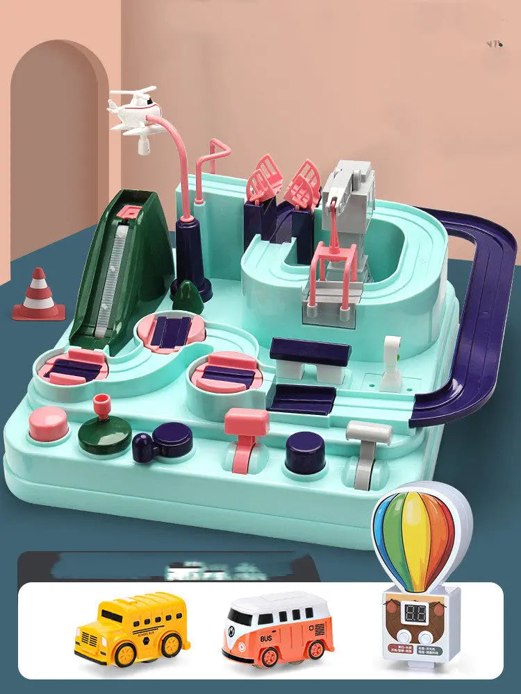 Car Adventure Adventure Toys Children Toy Girls Car Park 3 Train 4 Car Track Kids Toy beldemo5-toys2