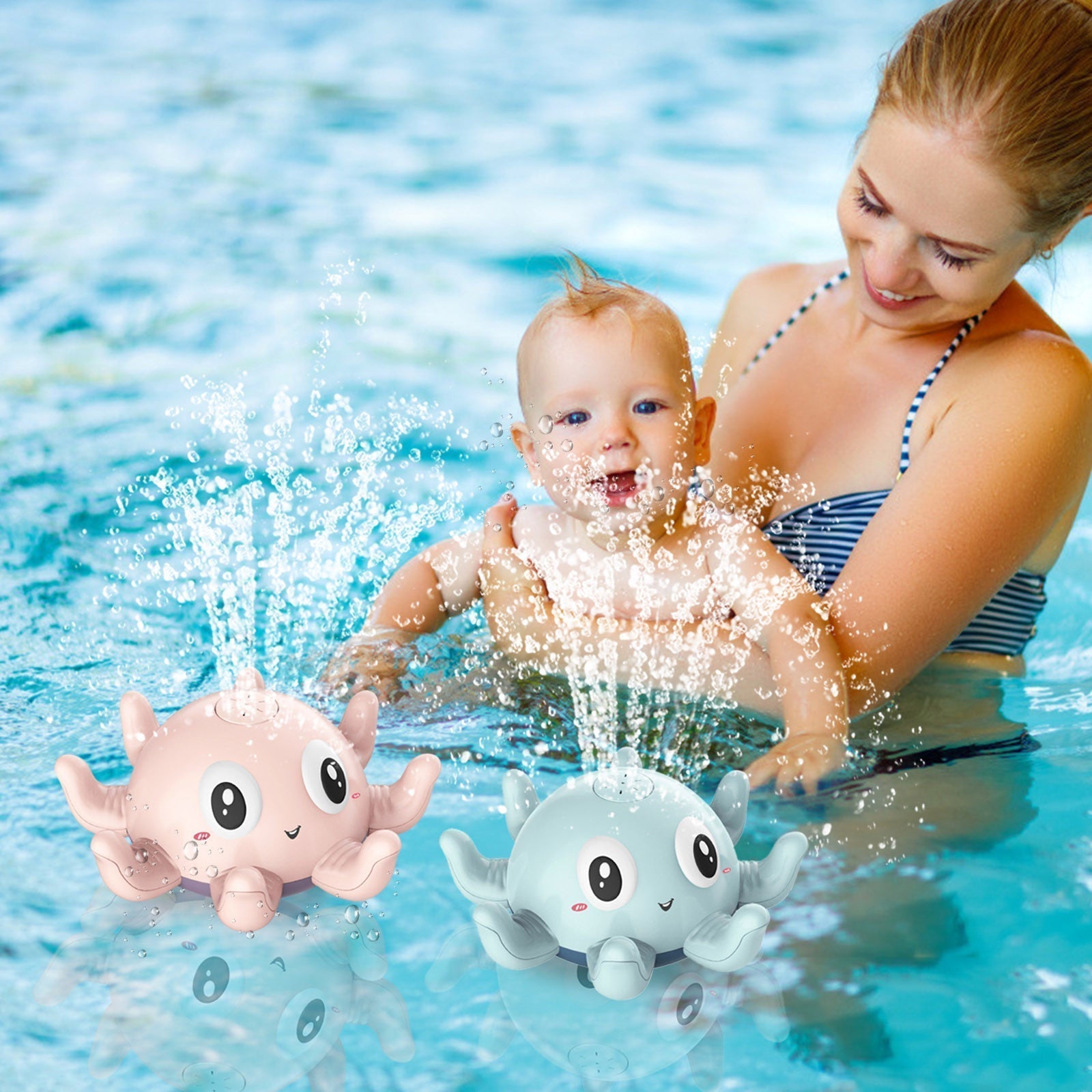 Children’s Automatic Water Spray Bath Toys Bath Fun Toys With Flashing Water Spray Toy Baby Swimming Shower With Toys