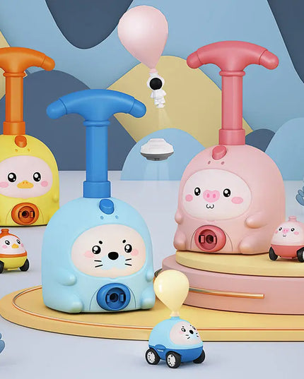 Balloon Car Toys For Babies 2 To 4 6 Years Kids Educational Air Power Balloon Car Launch Tower Montessori Toy For Children Gift beldemo5-toys2