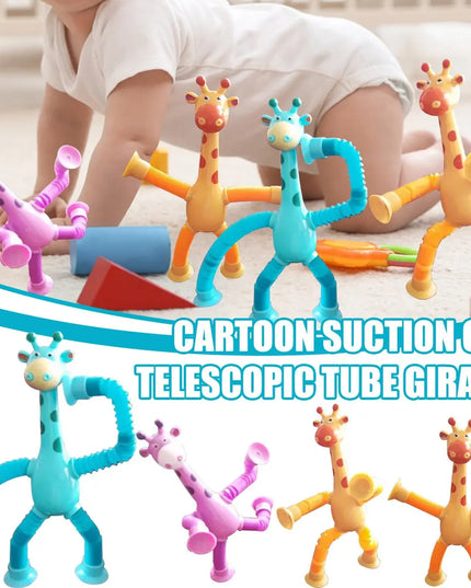Giraffe Tubes Sensory Toys Novelty Spring Fidget Toy Stretch Tube Stress Relief Toy For Kid Birthday Gift Party Favors beldemo5-toys2