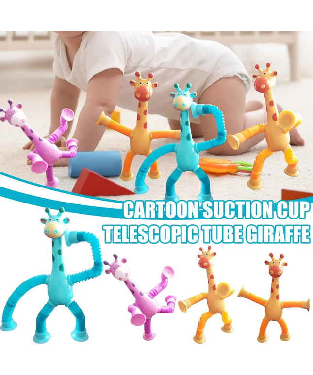 Giraffe Tubes Sensory Toys Novelty Spring Fidget Toy Stretch Tube Stress Relief Toy For Kid Birthday Gift Party Favors beldemo5-toys2