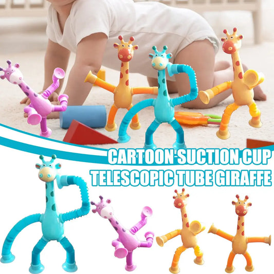 Giraffe Tubes Sensory Toys Novelty Spring Fidget Toy Stretch Tube Stress Relief Toy For Kid Birthday Gift Party Favors beldemo5-toys2