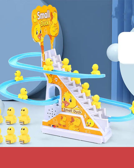 Little Duck Climbing Stairs Toy  Little Penguin Automatic Ladder Light beldemo5-toys2