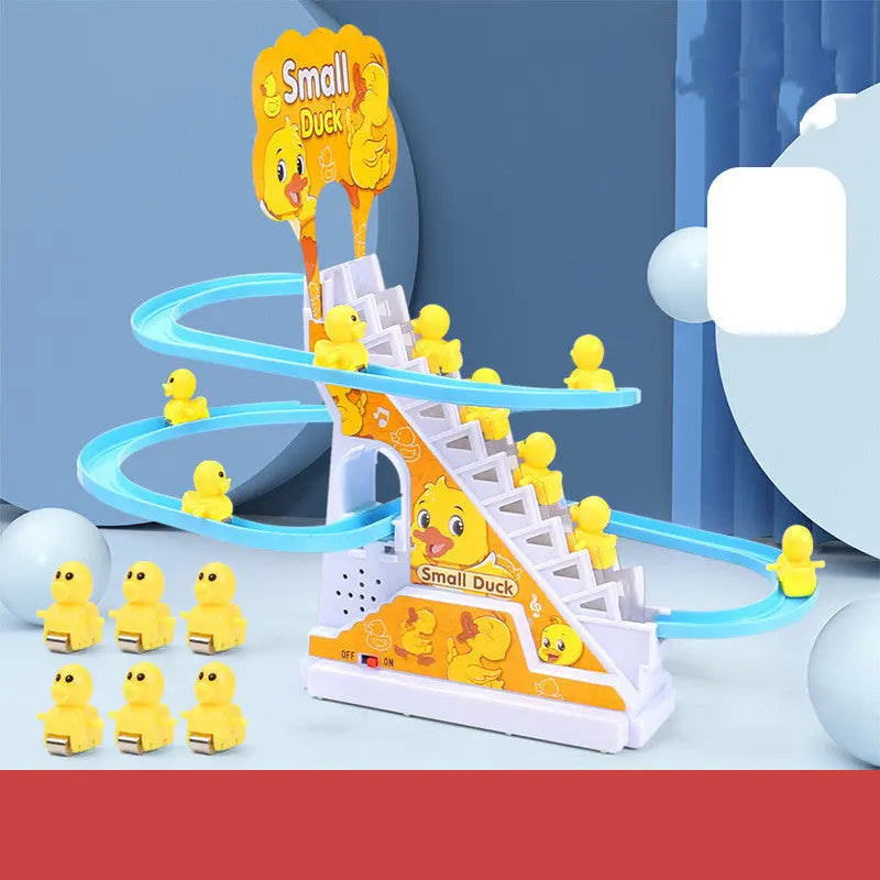 Little Duck Climbing Stairs Toy  Little Penguin Automatic Ladder Light beldemo5-toys2