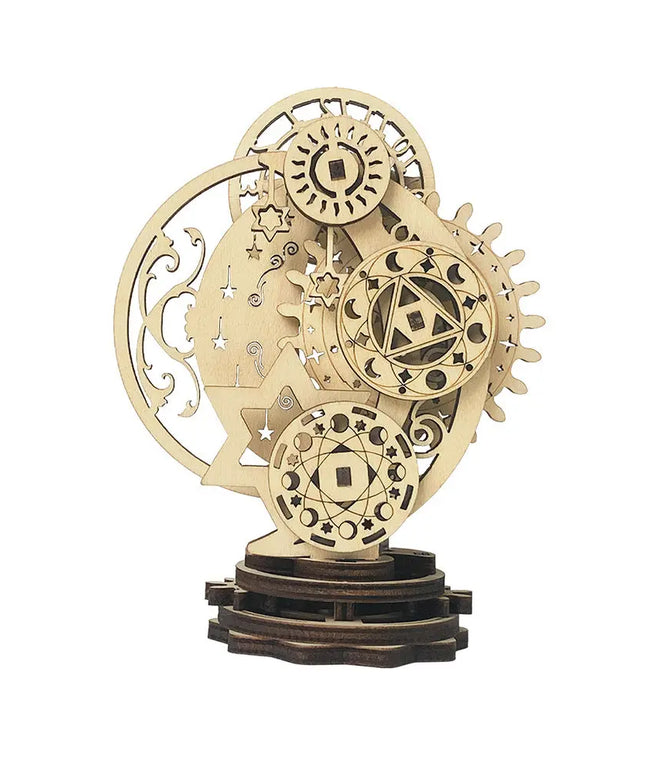 DIY Mechanical Punk Clock Wooden Three-dimensional Puzzle Puzzle beldemo5-toys2