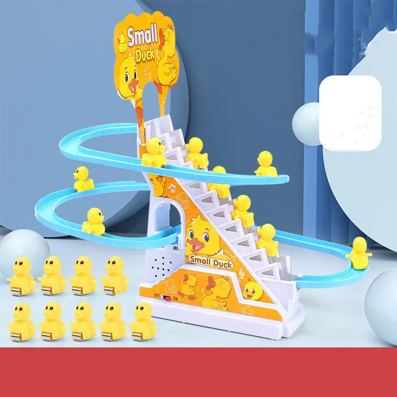 Little Duck Climbing Stairs Toy  Little Penguin Automatic Ladder Light beldemo5-toys2