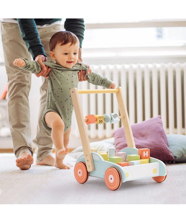 ROBUD Wooden Baby Walker Push With ABC 123 Traffic Sign Gifts For Todders 3 Year beldemo5-toys2