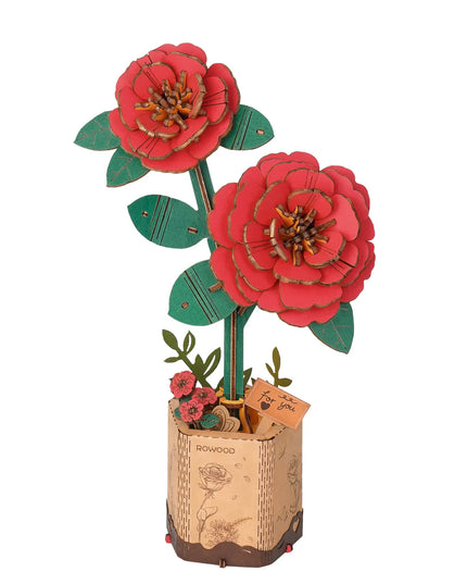 Rowood Wooden Flower Bouquet Puzzle Hand-Make Eco-friend Materials Romantic Gift beldemo5-toys2