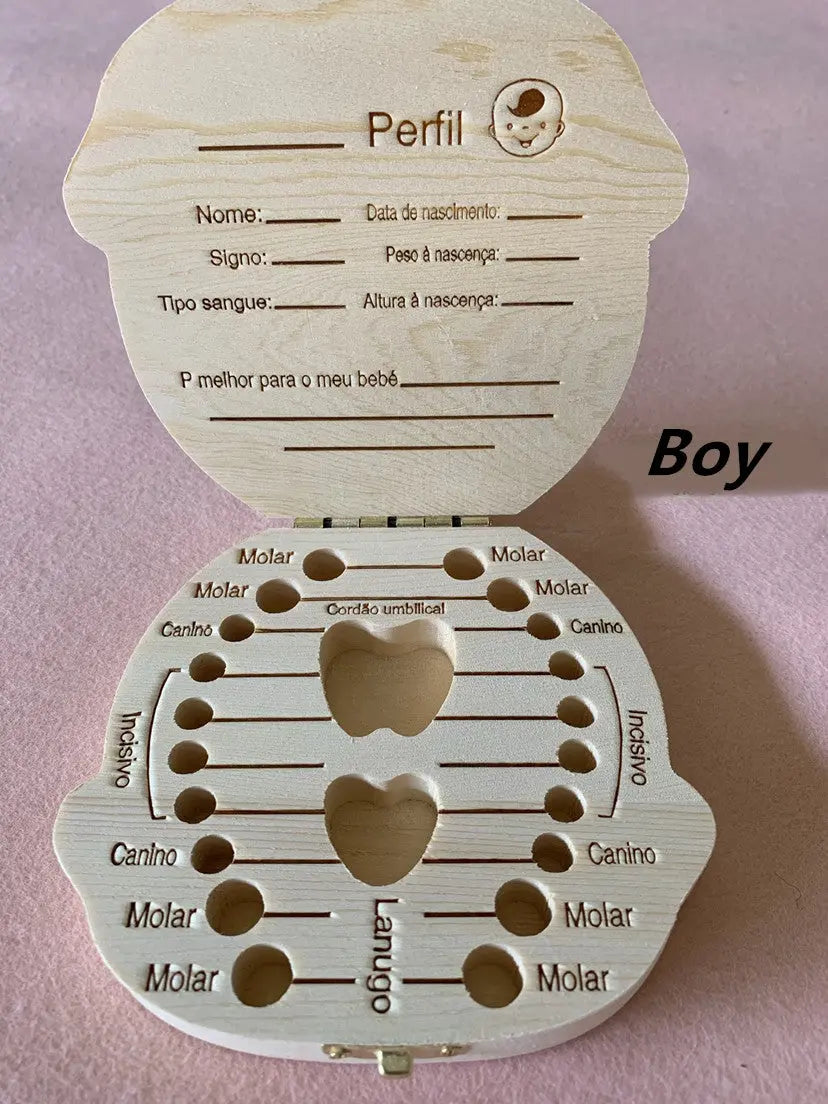 Wood Storage Box for Baby Kids Tooth Box Organizer beldemo5-toys2