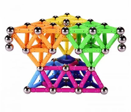 Large Magnet Toy Sticks & Metal Balls Magnetic Building Blocks Construction Toys For Baby Designer Educational Toy For Children beldemo5-toys2