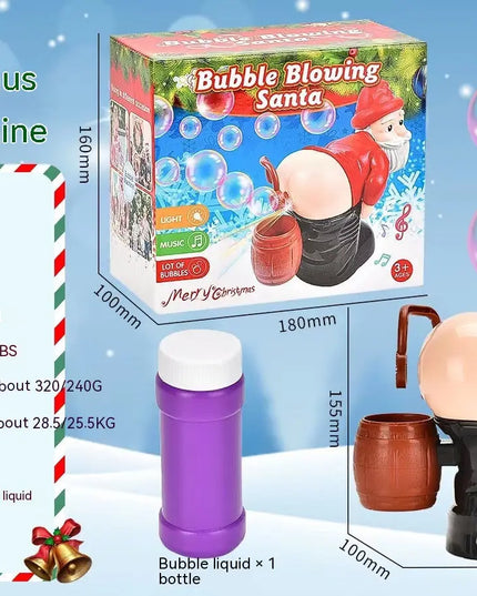 Electric Santa Claus Bubbles Machine Blowing Bubbles Music Light Entertainment Toy Prank Funny Ornament Christmas Gifts Christmas Decorations beldemo5-toys2