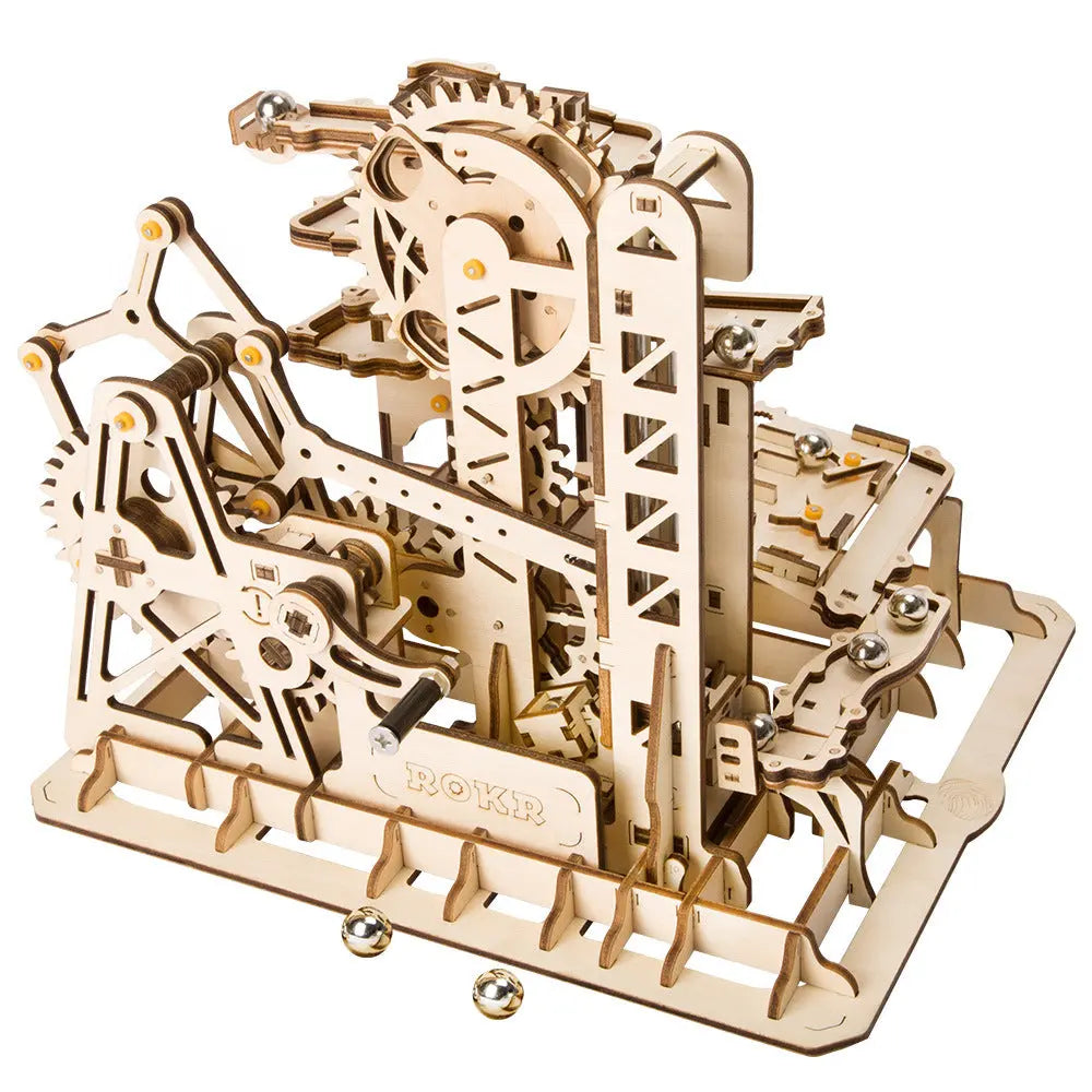 Wooden toy 3D hand-inserted puzzle gift mechanical transmission model beldemo5-toys2