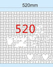 520x380 / 520pcs love