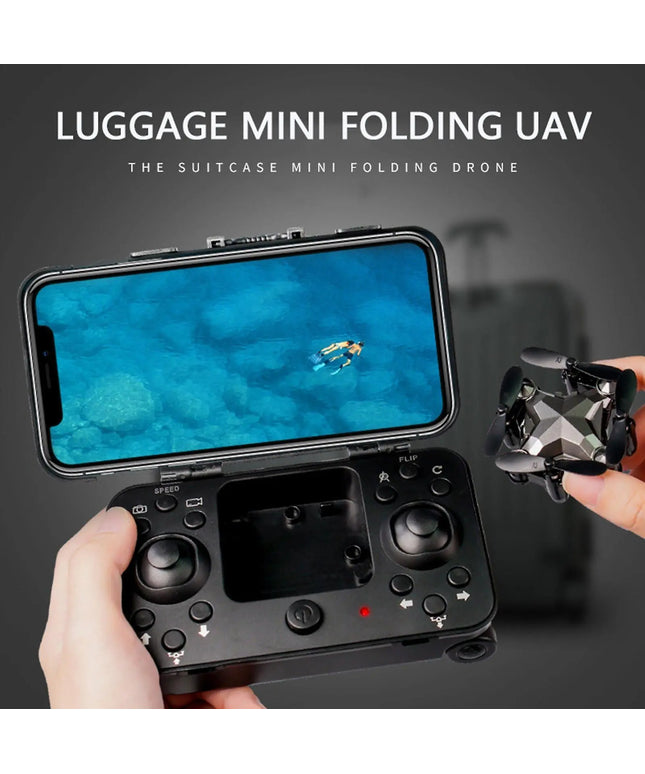 New Luggage Box Storage Box Folding Mini UAV Aerial Photography Remote Control Four Axis Children's Toys Drone beldemo5-toys2