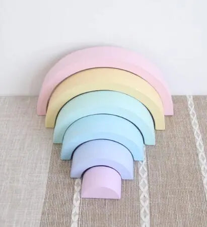 Jigsaw Puzzle Large 12-piece Arch Bridge Rainbow Building Blocks Early Childhood Education Toys beldemo5-toys2