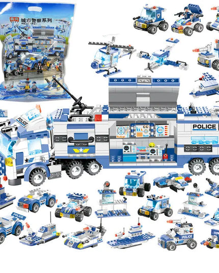 762Pcs Robot Car City Police Building Blocks Set beldemo5-toys2