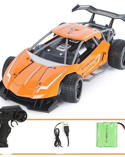 Remote control car high-speed four-wheel drive alloy off-road wireless charging toy car beldemo5-toys2
