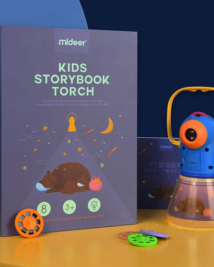 Children's Toy Storybook Torch Projector Kaleidoscope Sky Handrail Galaxy Night Light Up Cartoon Baby Toys Kids Educational Toys beldemo5-toys2