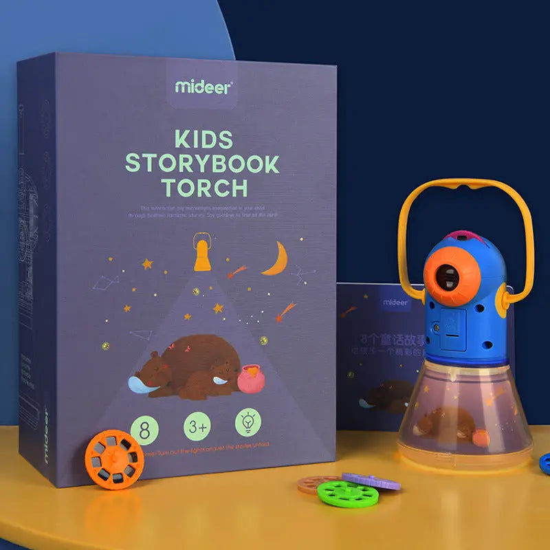 Children's Toy Storybook Torch Projector Kaleidoscope Sky Handrail Galaxy Night Light Up Cartoon Baby Toys Kids Educational Toys beldemo5-toys2