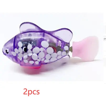 Cat Interactive Electric Fish Water Toy For Indoor Play Swimming Robot Fish Toys For Cat Dog Pet Baby Swimmer Bath Robofish Toys beldemo5-toys2