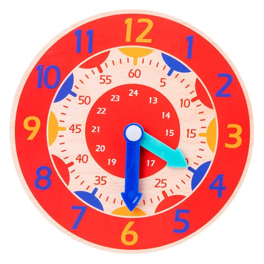 Children Montessori Wooden Clock Toy beldemo5-toys2