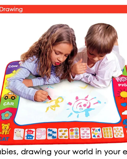 80 x 60cm Baby Kids Add Water with Magic Pen Doodle Painting Picture Water Drawing Play Mat in Drawing Toys Board Gift Christmas beldemo5-toys2