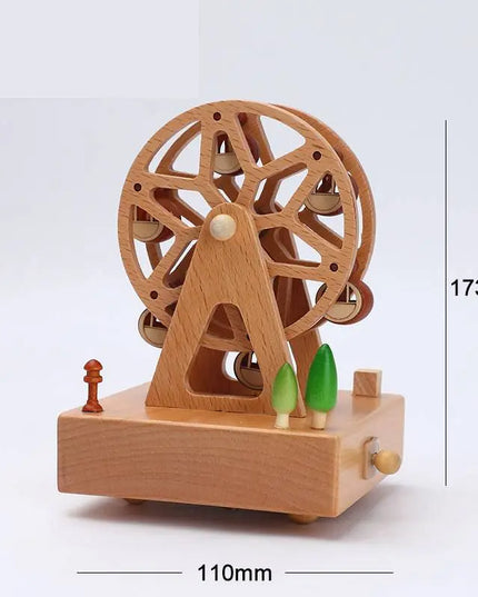 Wooden building model music box birthday gift beldemo5-toys2