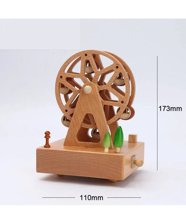 Wooden building model music box birthday gift beldemo5-toys2