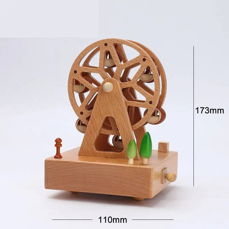 Wooden building model music box birthday gift beldemo5-toys2