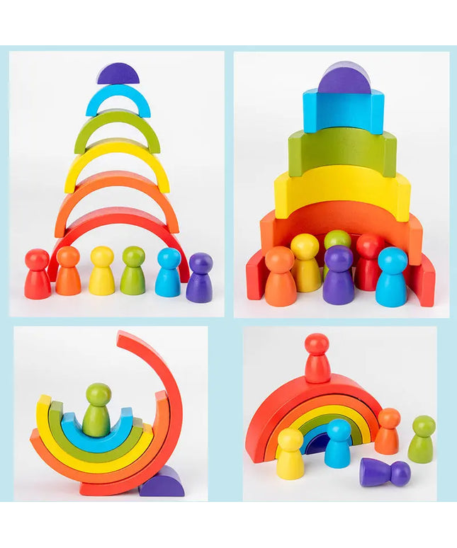 Rainbow arched building blocks beldemo5-toys2
