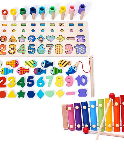 Children 3D Alphabet Number Puzzle Baby Colorful Geometric Digital Letter Educational Toy beldemo5-toys2