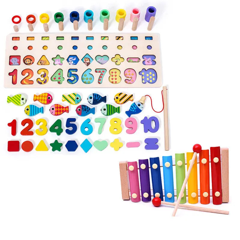 Children 3D Alphabet Number Puzzle Baby Colorful Geometric Digital Letter Educational Toy beldemo5-toys2
