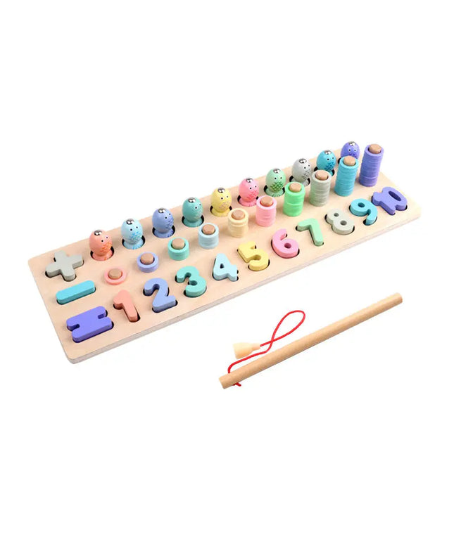 New macaron digital shape three-in-one board educational toys beldemo5-toys2