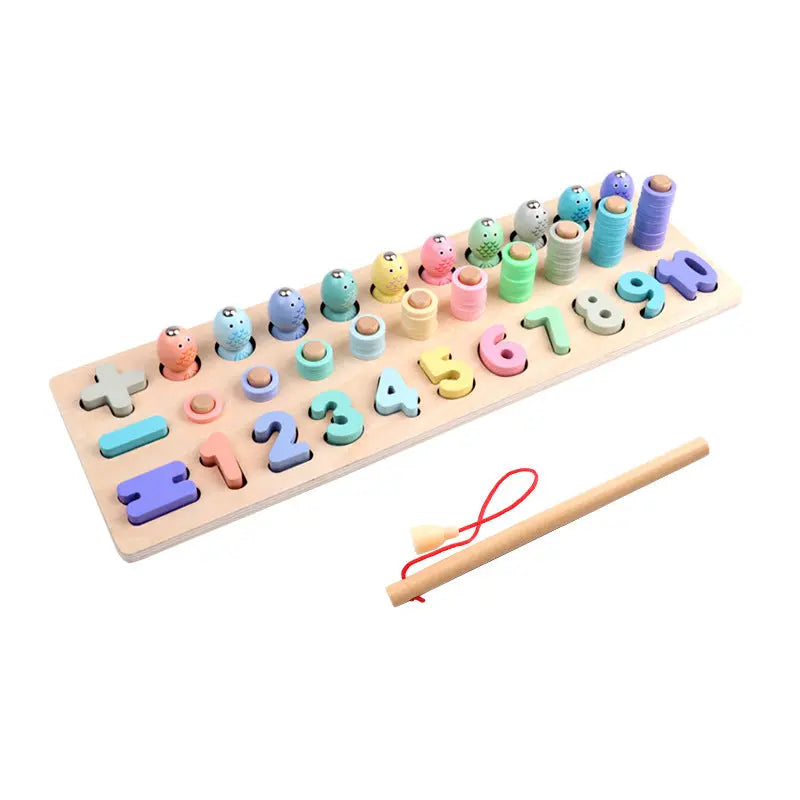 New macaron digital shape three-in-one board educational toys beldemo5-toys2
